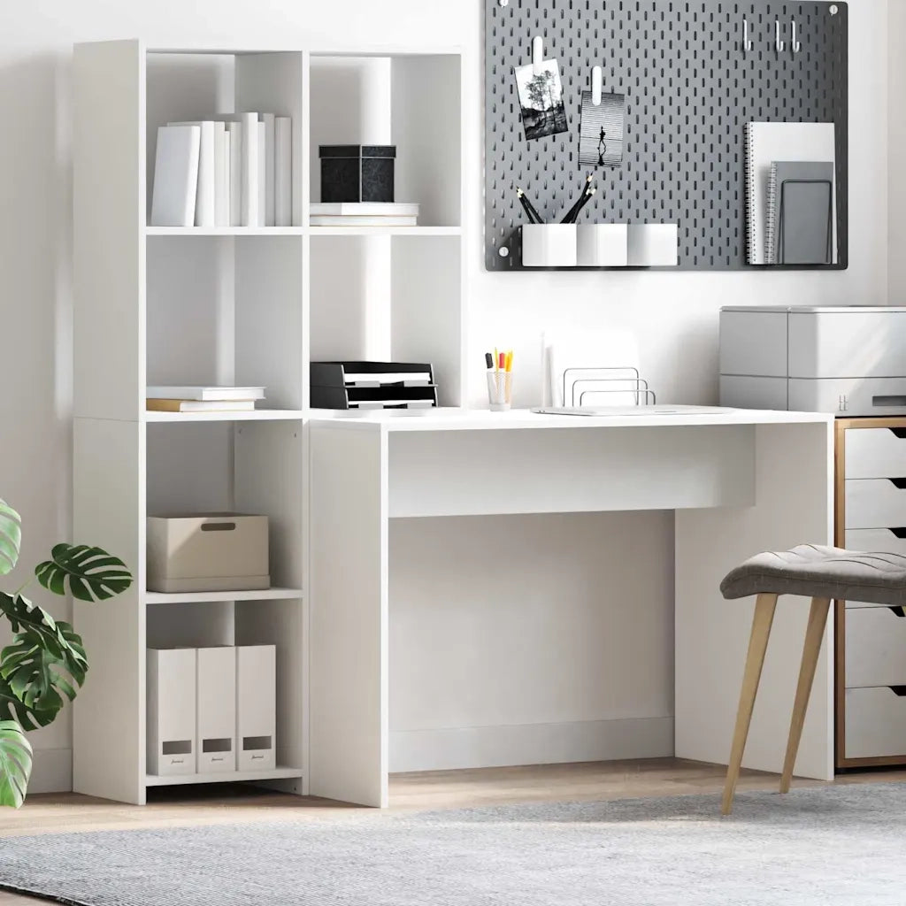 Scrivania Bianco 138,5 x 55 x 143 cm Legno multistrato 3337249