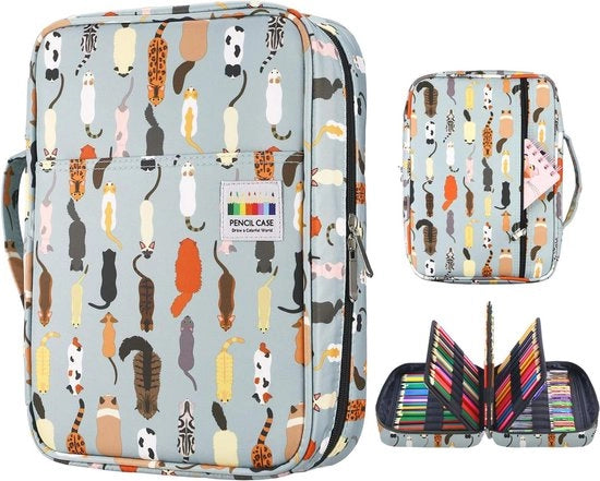 Etui a Colori con 220 Fessure - Organizzatore di Pennarelli Utile per Artisti