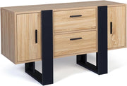 Credenza PHOENIX in legno e nero
