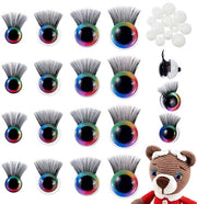 Vestiti di Sicurezza 64 Pezzi - Regalo per Bambini - Fagioli di Sicurezza - Vestiaggetti - Viscere per Cuscini - Plastica, 12/14/16/18 mm