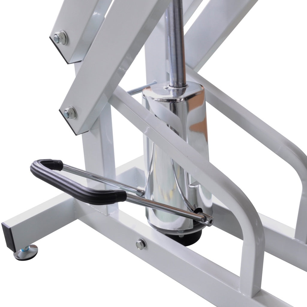 Tavolo per toelettatura cani con superficie antiscivolo regolabile su rotelle nero 3702015