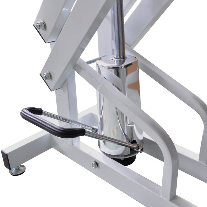 Tavolo per toelettatura cani con superficie antiscivolo regolabile su rotelle nero 3702015