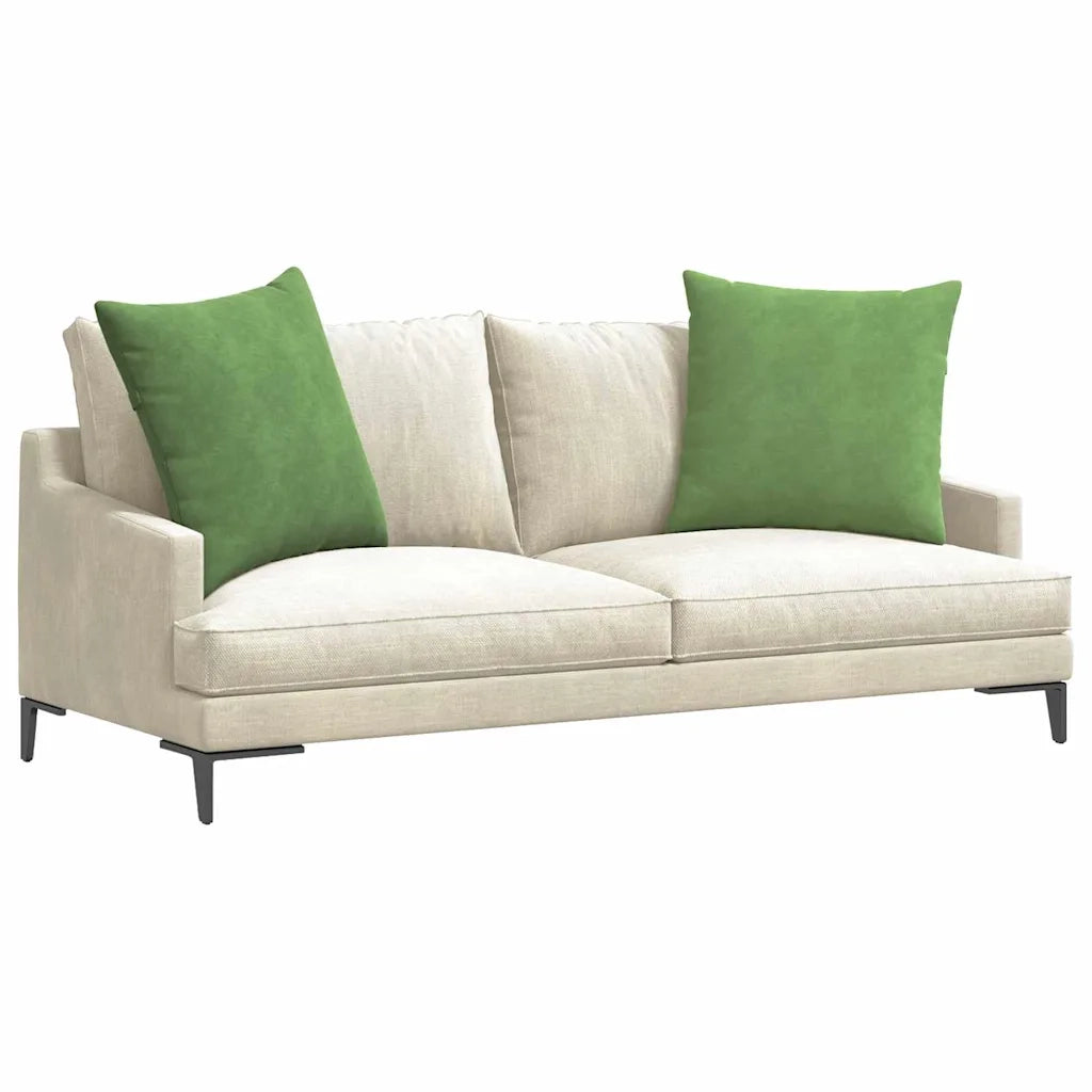 Cuscini da Divano 2 pz-Set di 2 Cuscini per Sofa Verde chiaro 60 x 60 cm