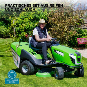 Pneumatico per trattorino rasaerba 18x8.50-8 4PR con camera d’aria e valvola angolare Ruota completa