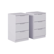 Vicco Comodino Bianco con cassetti