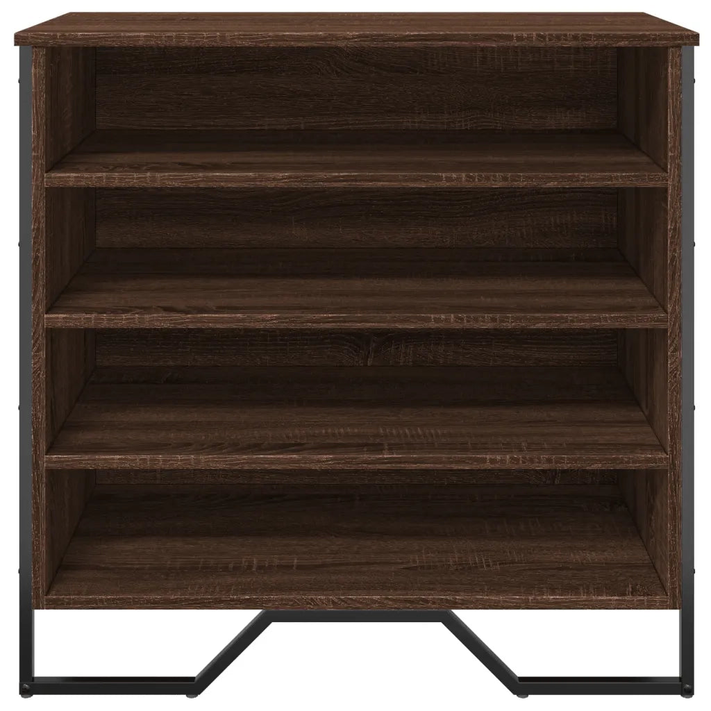 Scarpiera Rovere Marrone 80x38x78 cm in Truciolato 848653