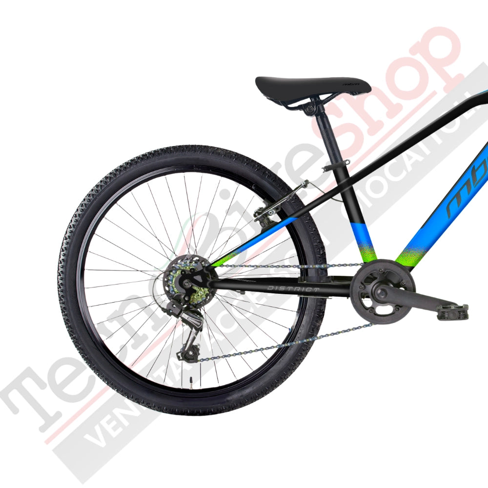Bicicletta MTB Uomo MBM District 26" con Cambio 7 Velocità-Blu