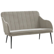 Panca Grigio Chiaro 110x76x80 cm in Velluto CFW7648025
