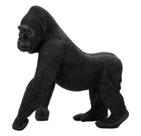 Statua Gorilla 35x37,5x21,5 cm in Poliresina Nero