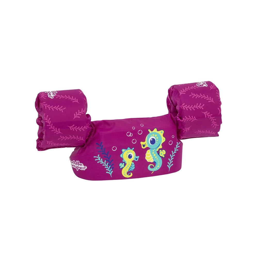 Trade Shop - Gilet Salvagente Per Bambini Cavallucci Marini Giubbotto Galleggiante Con Braccioli 90136 -