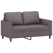 Divano | Divano da soggiorno | Sofa a 2 Posti Grigio 120 cm in Similpelle