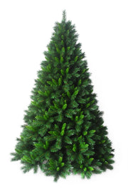 Albero di natale artificiale in pvc verde modello pino sweden h.150 montaggio ramo per ramo