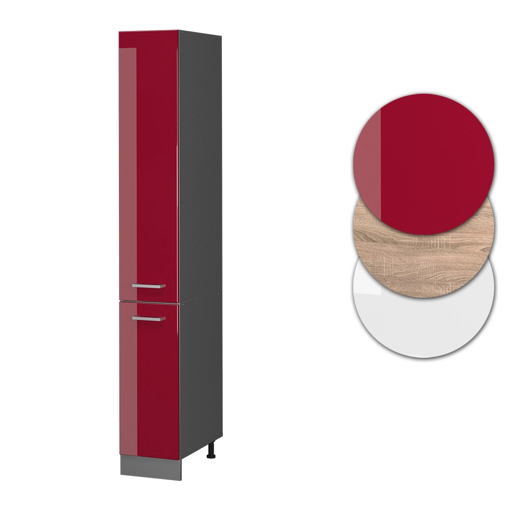 Armadio da farmacia R-Line Rosso lucido/Antracite 30 cm Vicco
