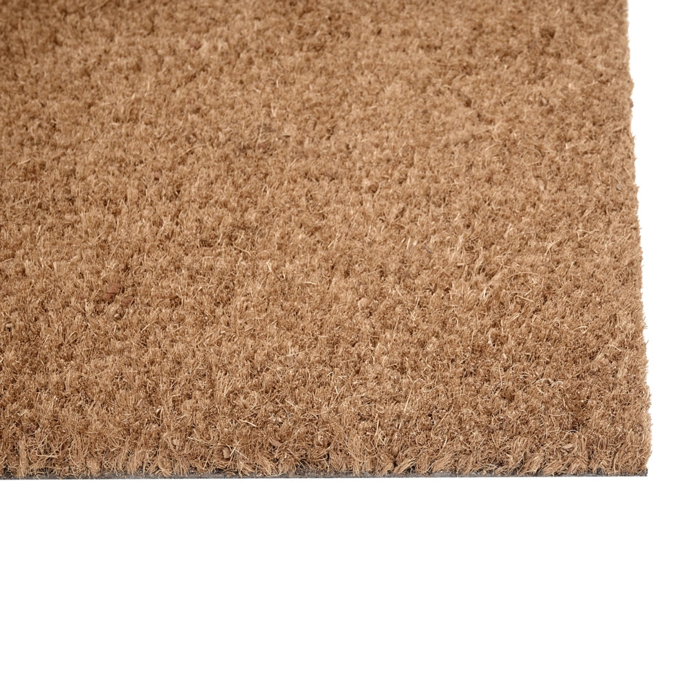 Zerbino in fibra di cocco naturale con fondo antiscivolo in PVC 40 x 60 cm Decorazione Classico motivo a strisce