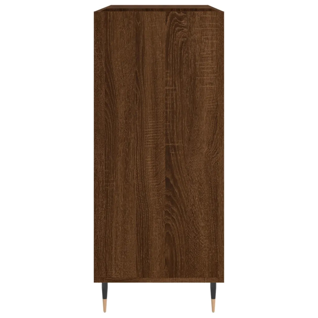 Mobile Porta Dischi Rovere Marrone 84,5x38x89 Legno Multistrato 831771