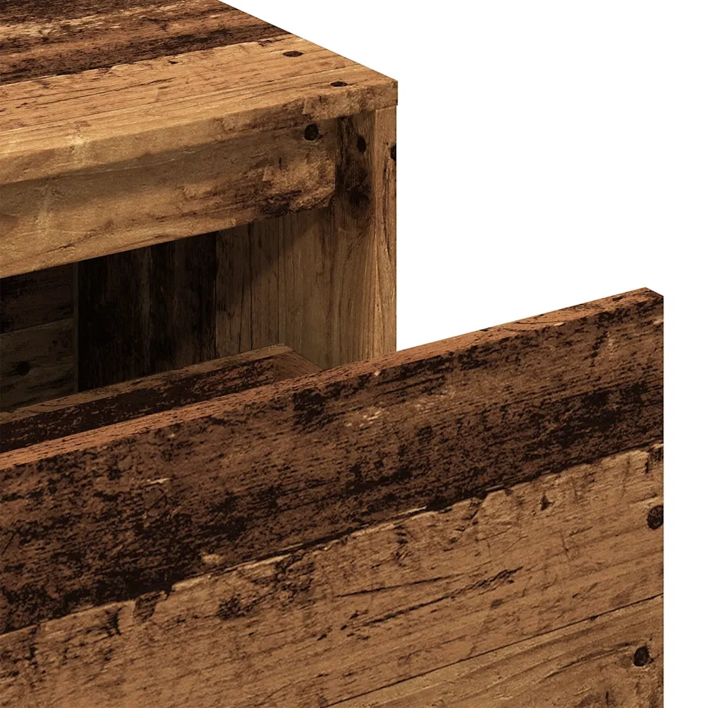 vidaXL Panca Ingresso 80x40x45 cm Legno Vecchio Legno Multistrato