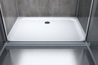 Box doccia angolare parete fissa e porta battente tipo saloon vetro 6 mm reversibile MISURA 65-67,5 ANTA FISSA + PORTE 77-80  