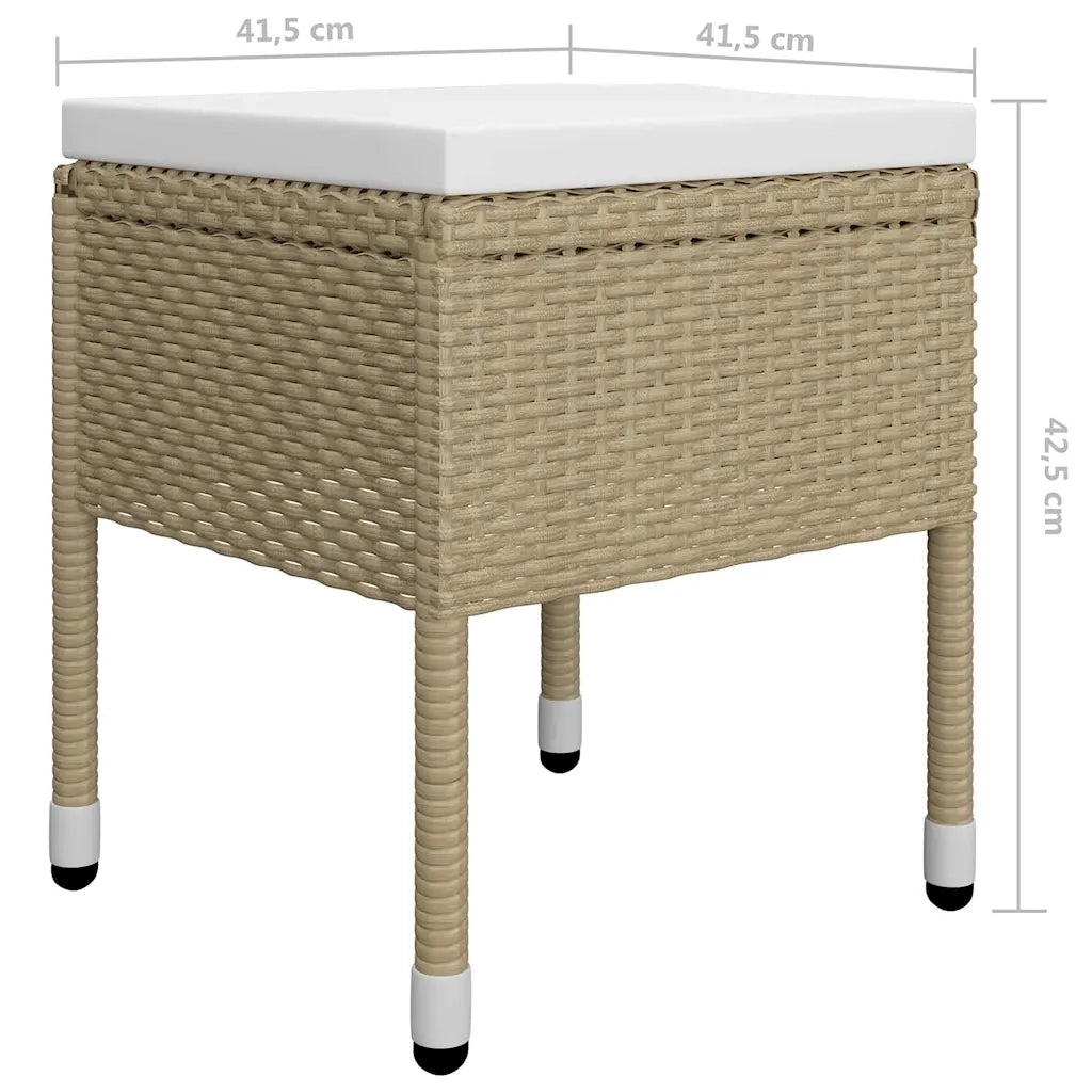 Set Mobili da Pranzo per Giardino 5 pz Beige 3072119
