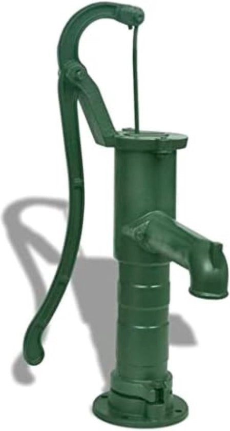 Pompa d'acqua a mano - Pompa a vite - Pompa d'acqua a mano in ghisa - Pompa d'acqua per giardino - Pompa d'acqua a vite - Verde 10.5kg