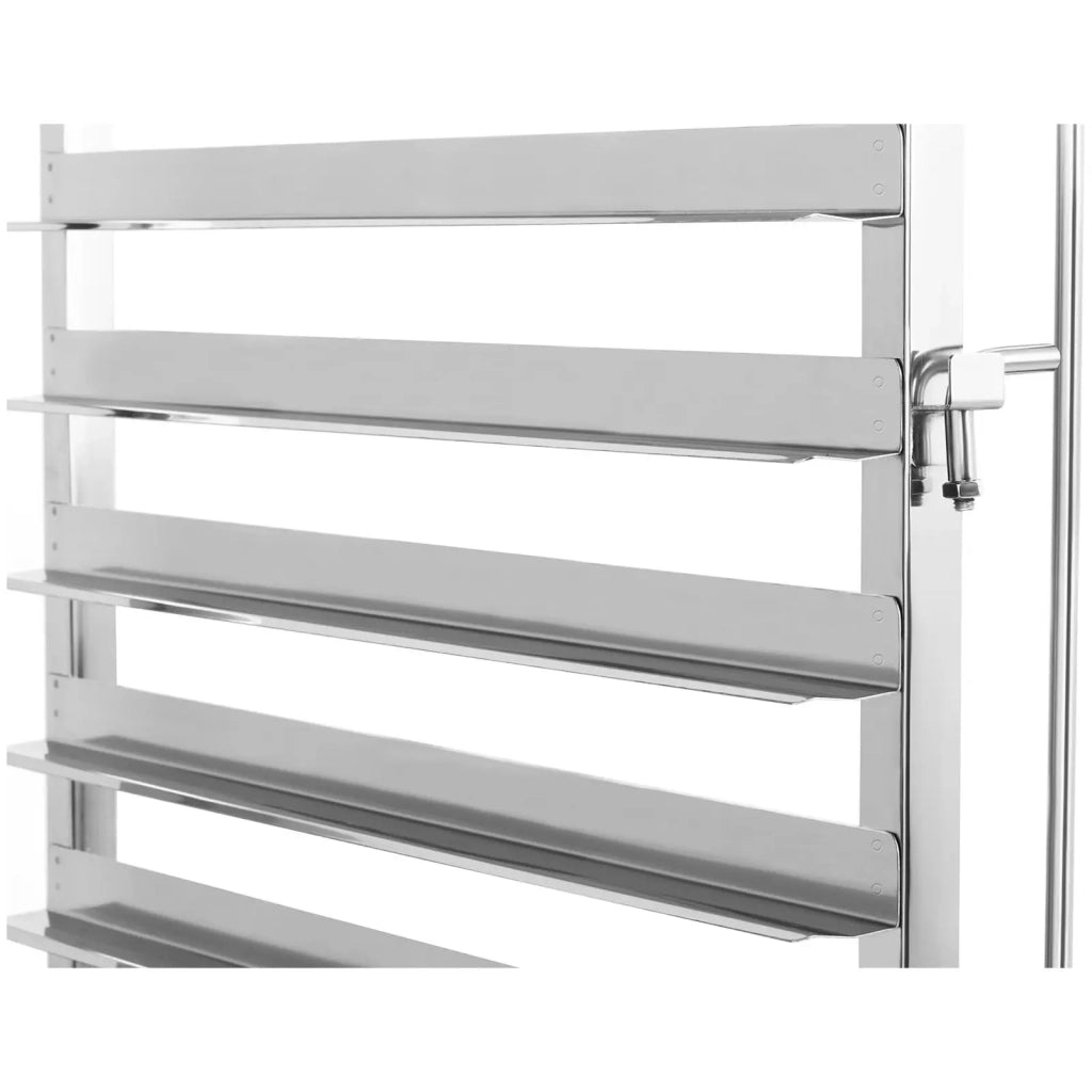 Carrello portavassoi da cucina professionale con 16 ripiani acciaio inox argento 14_0008638