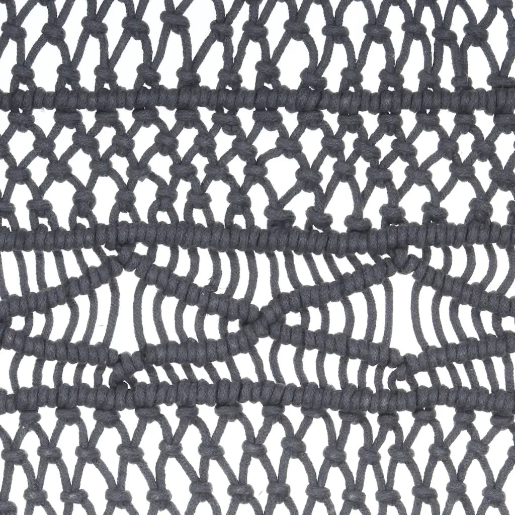 Tenda Macramè Antracite 140x240 cm in Cotone 323996