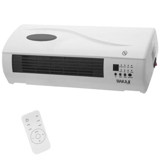Termoventilatore Ceramico Elettrico a parete Modello Onda 2000W con Timer 24H