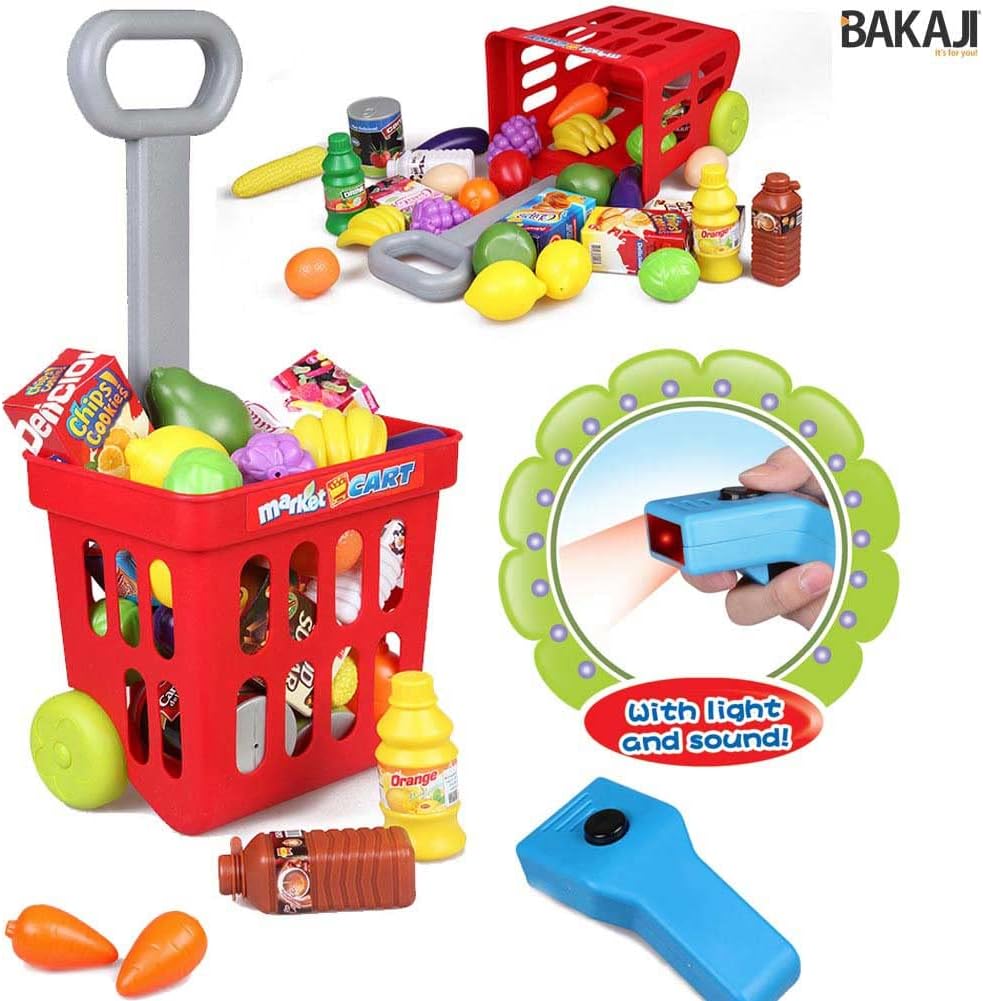 Supermercato Giocattolo per Bambini Supermarket Registratore Cassa 70 Accessori