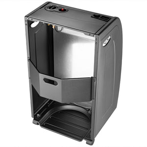 Stufa a Gas Portatile 2in1 in Metallo Nero Termostufa Infrarossi 3 elementi GH09