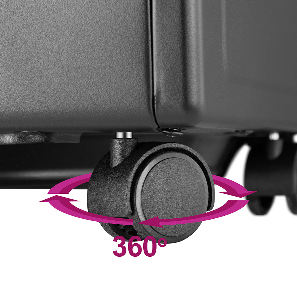 Stufa a Gas Portatile 2in1 in Metallo Nero Termostufa Infrarossi 3 elementi GH09