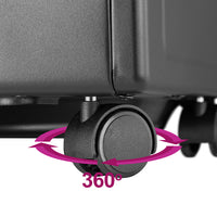 Stufa a Gas Portatile 2in1 in Metallo Nero Termostufa Infrarossi 3 elementi GH09