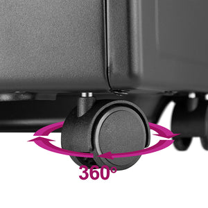 Stufa a Gas Portatile 2in1 in Metallo Nero Termostufa Infrarossi 3 elementi GH09