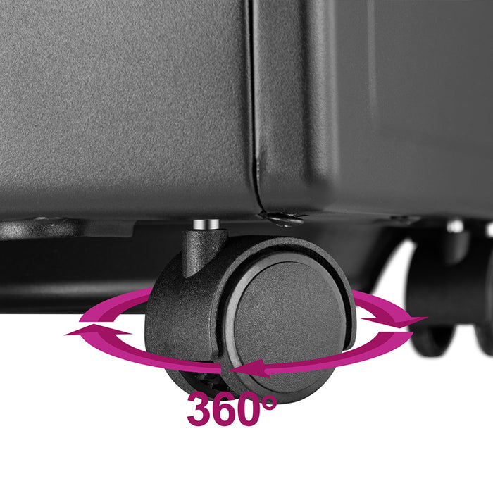 Stufa a Gas Portatile 2in1 in Metallo Nero Termostufa Infrarossi 3 elementi GH09