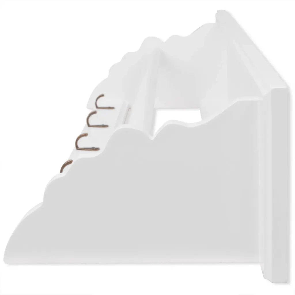 Appendiabiti in MDF bianco in stile barocco CFW8743133