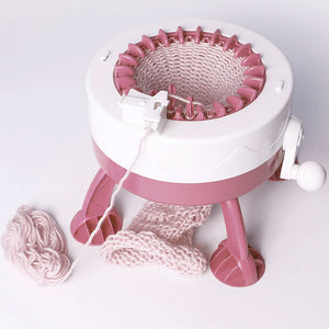 Macchina per Uncinetto Maglieria Telaio Rotante Doppia Modalita' Bambini Adulti