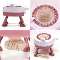 Macchina per Uncinetto Maglieria Telaio Rotante Doppia Modalita' Bambini Adulti