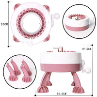 Macchina per Uncinetto Maglieria Telaio Rotante Doppia Modalita' Bambini Adulti