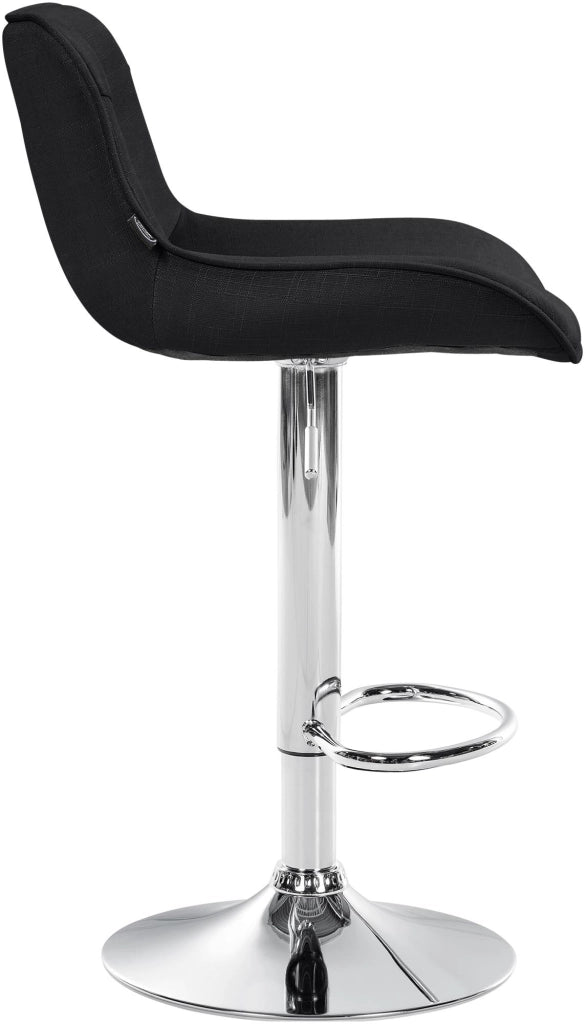 Barhocker Vonore Stoff chrom