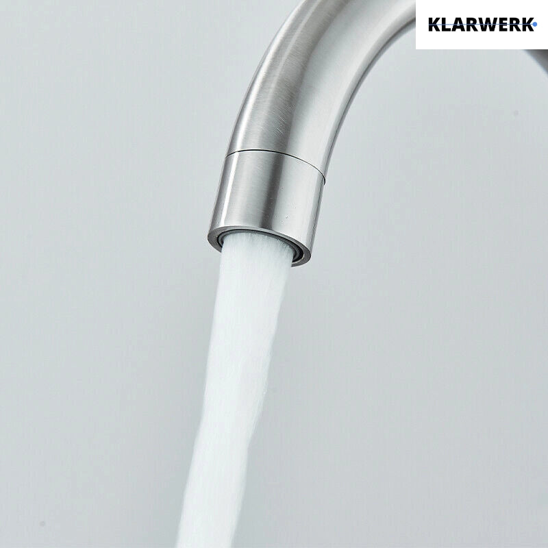 Felice | Rubinetto per acqua potabile a 3 vie in argento spazzolato premiu |Miscelatore cucina ad osmosi in acciaio inossidabile|Filtra 3 connessioni