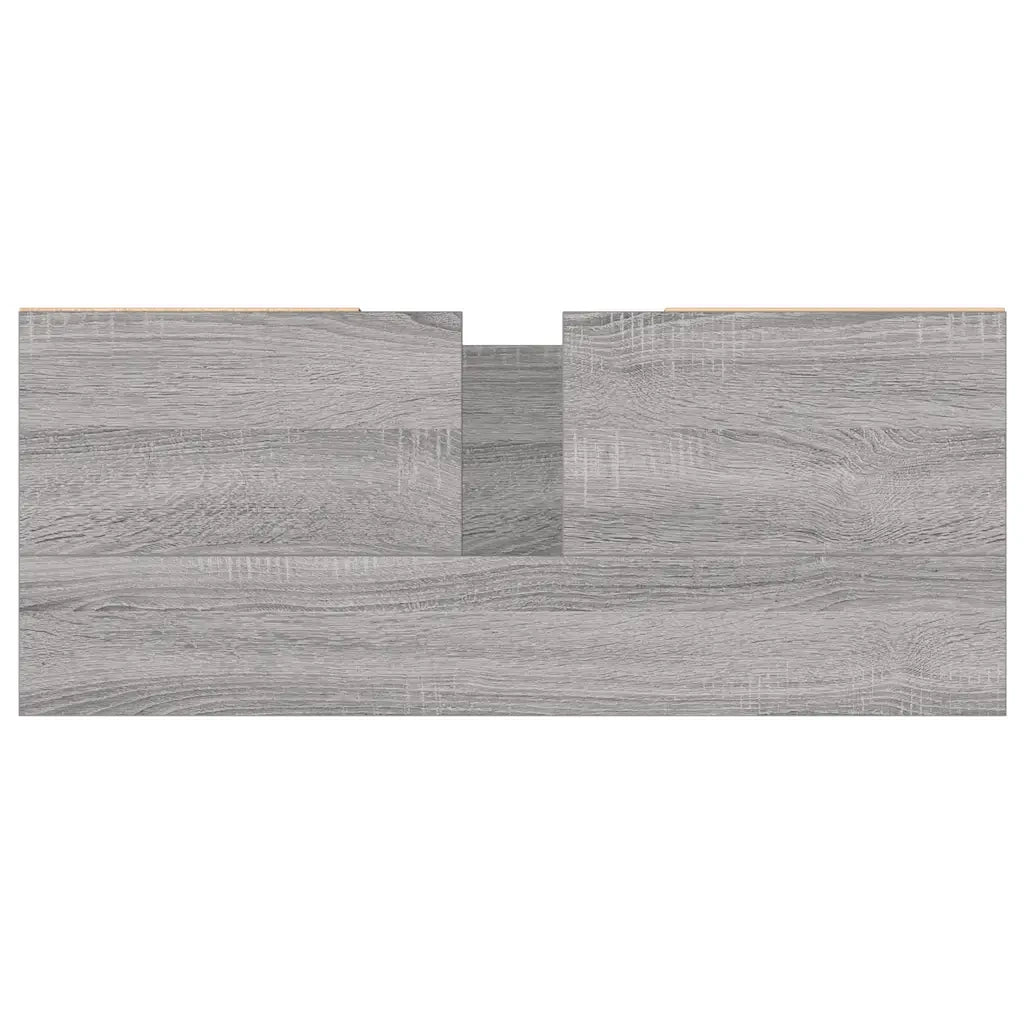 Mobile da Bagno Grigio Sonoma 80x33x60 cm in Legno Multistrato