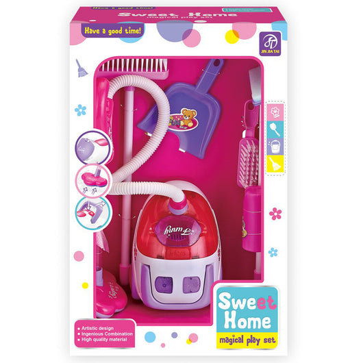 Set Aspirapolvere Giocattolo con Scopa e Accessori Giochi Emulazione Idea Regalo