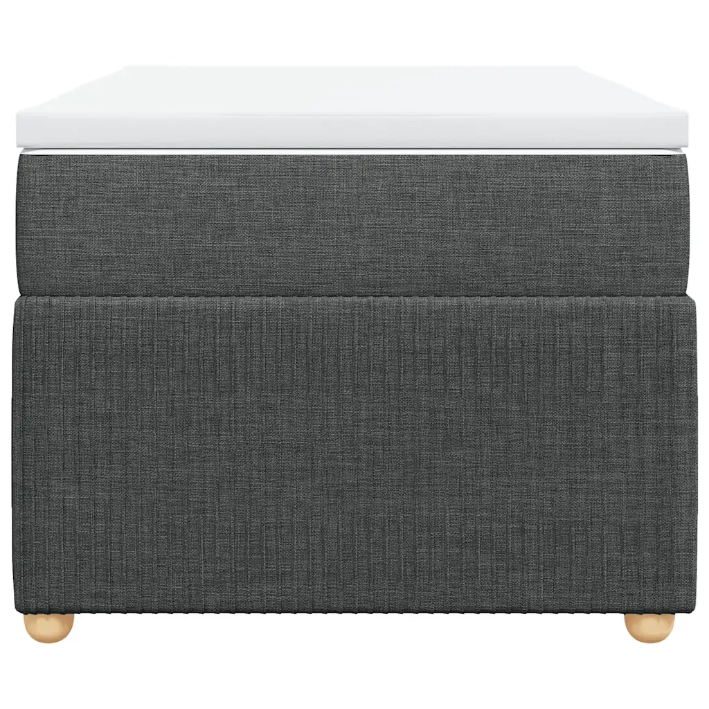 Giroletto a Molle con Materasso Grigio Scuro 90x190 cm Tessuto 3285533