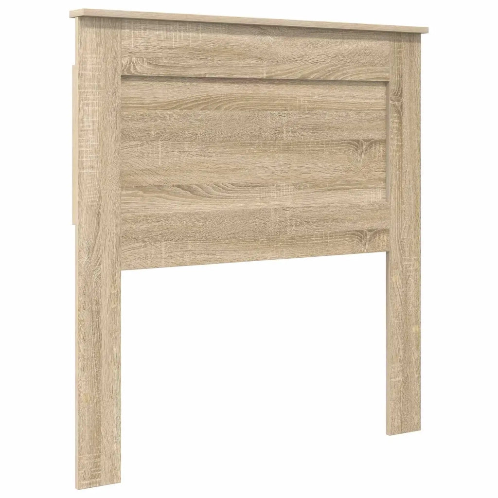 Letto con Contenitore con testiera Rovere Sonoma 75 x 190 cm