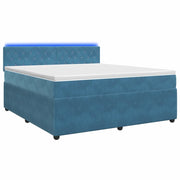 Letto box spring con materasso Blu 180 x 200 cm Velluto 3453189