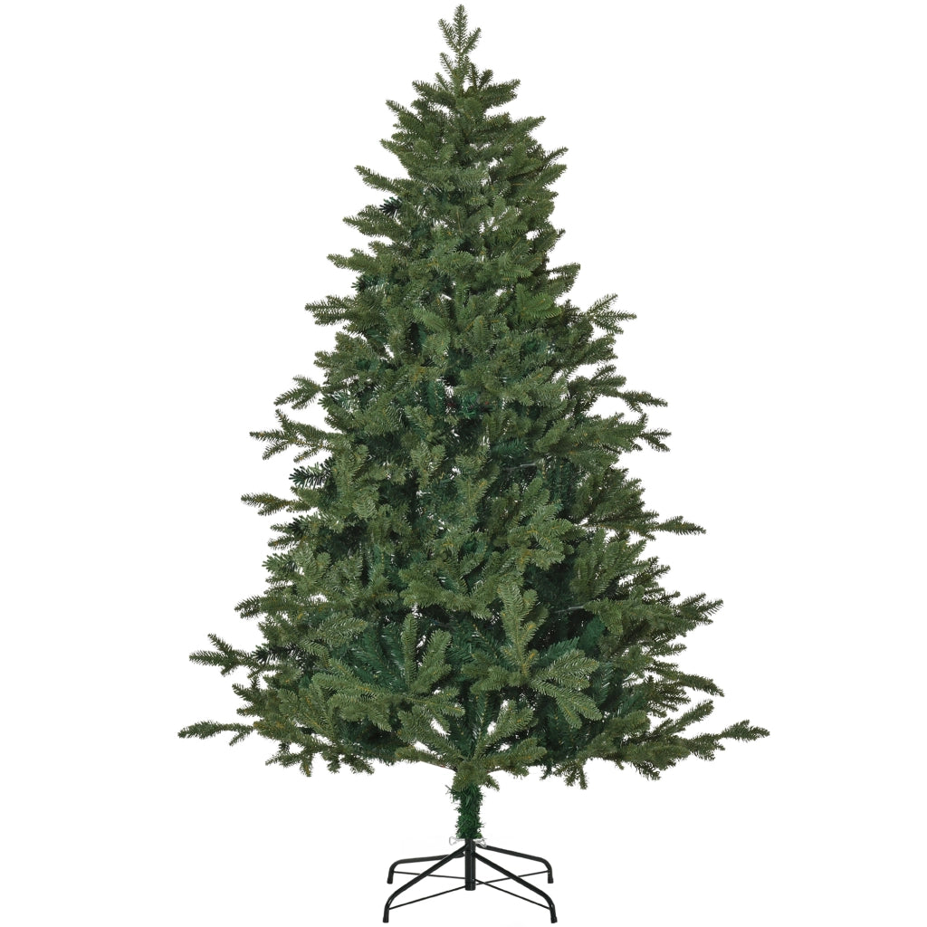 Albero di Natale Artificiale 180 cm ¨C zephmum ¨C 748 Punte, 3 Forme Foglie, Ritardante Fiamma