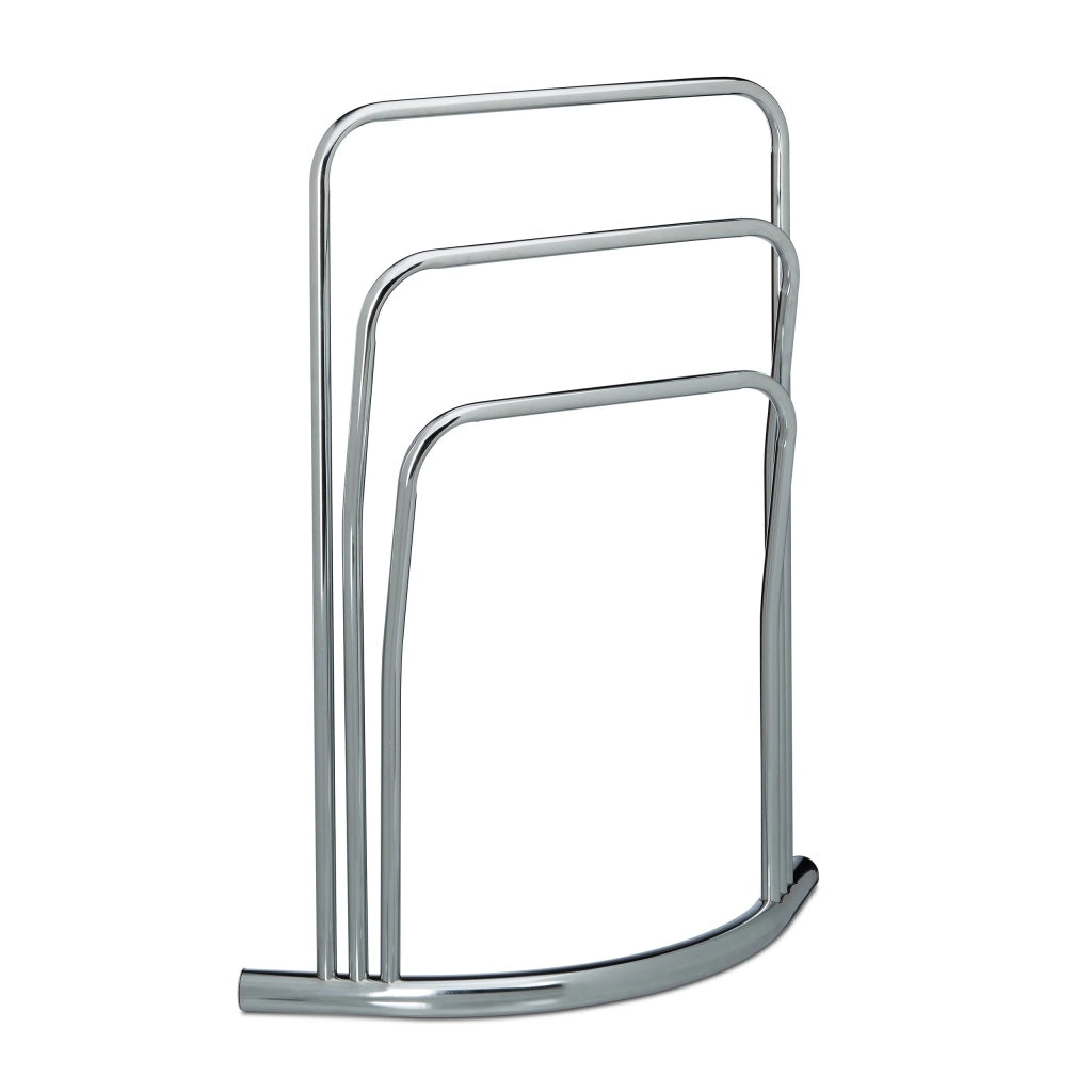 Portasciugamani da terra con 3 barre in metallo 85 cm 3213062