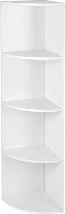 Pannello di sostegno con 4 pannelli - Pannello galleggiante - Pannello di sostegno per parete - Pannello in legno - Pannello industriale - Pannello di archiviazione - Piastra di appoggio - Bianco - 30 x 129,5 x 30 cm (L x A x P)