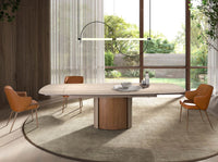 Sedia in similipelle marrone