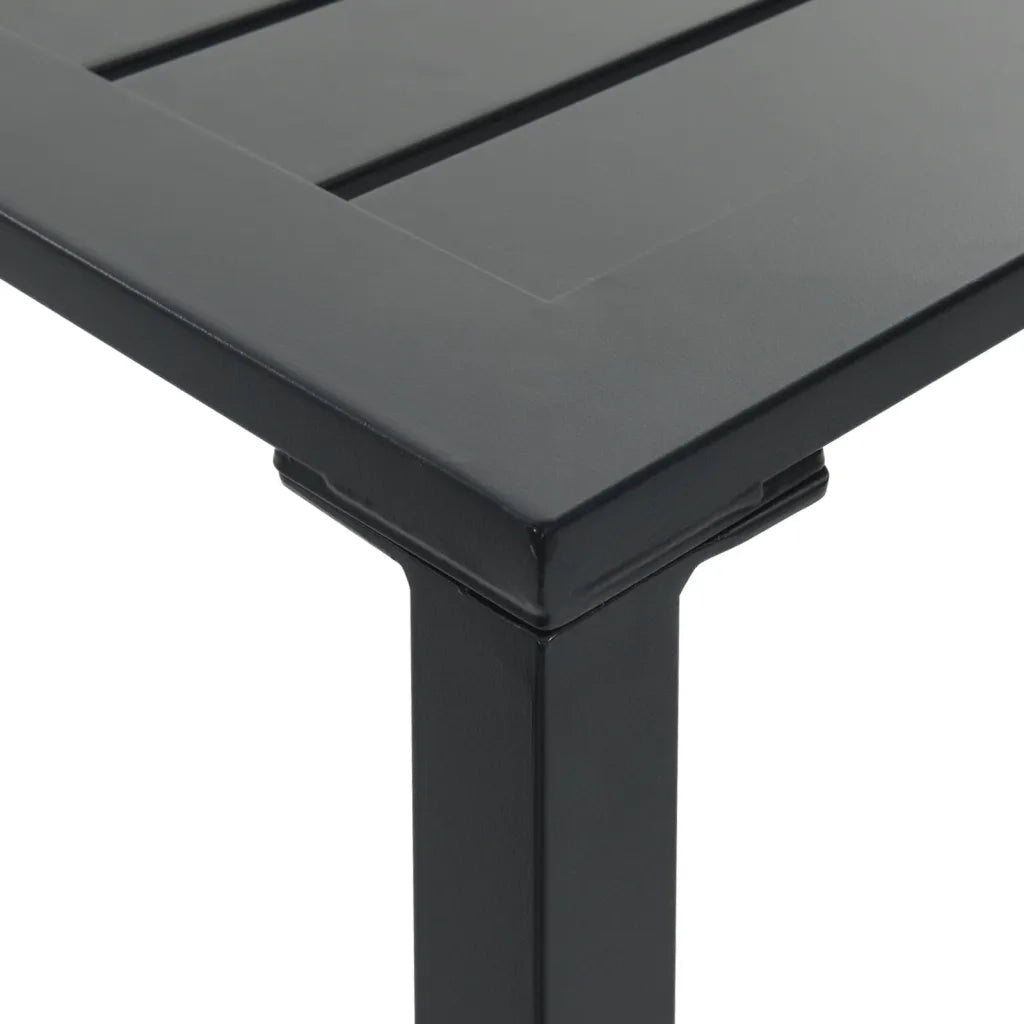Tavolo da Bar Nero 100x100x110 cm Acciaio Verniciato a Polvere 4009269