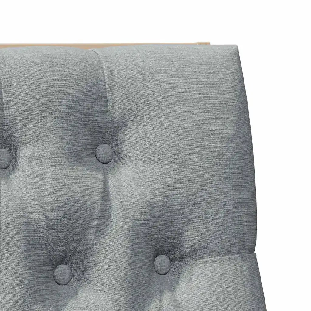 Testiera imbottita-Testiera con Cuscini-Testata Grigio chiaro 100 cm Pino massello 920785