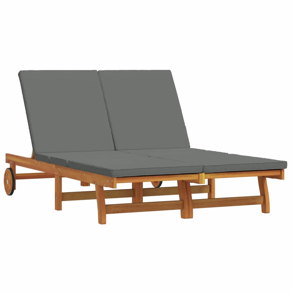 Lettino da sole Marrone 125 x 200 x 84 cm 3325189